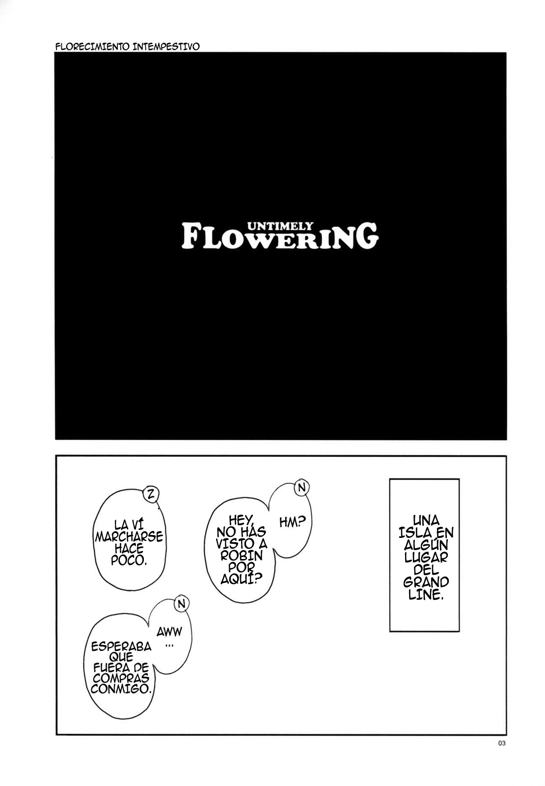 [Rojiura Jack] Untimely Flowering (One Piece) (Espa&ntilde;ol) 