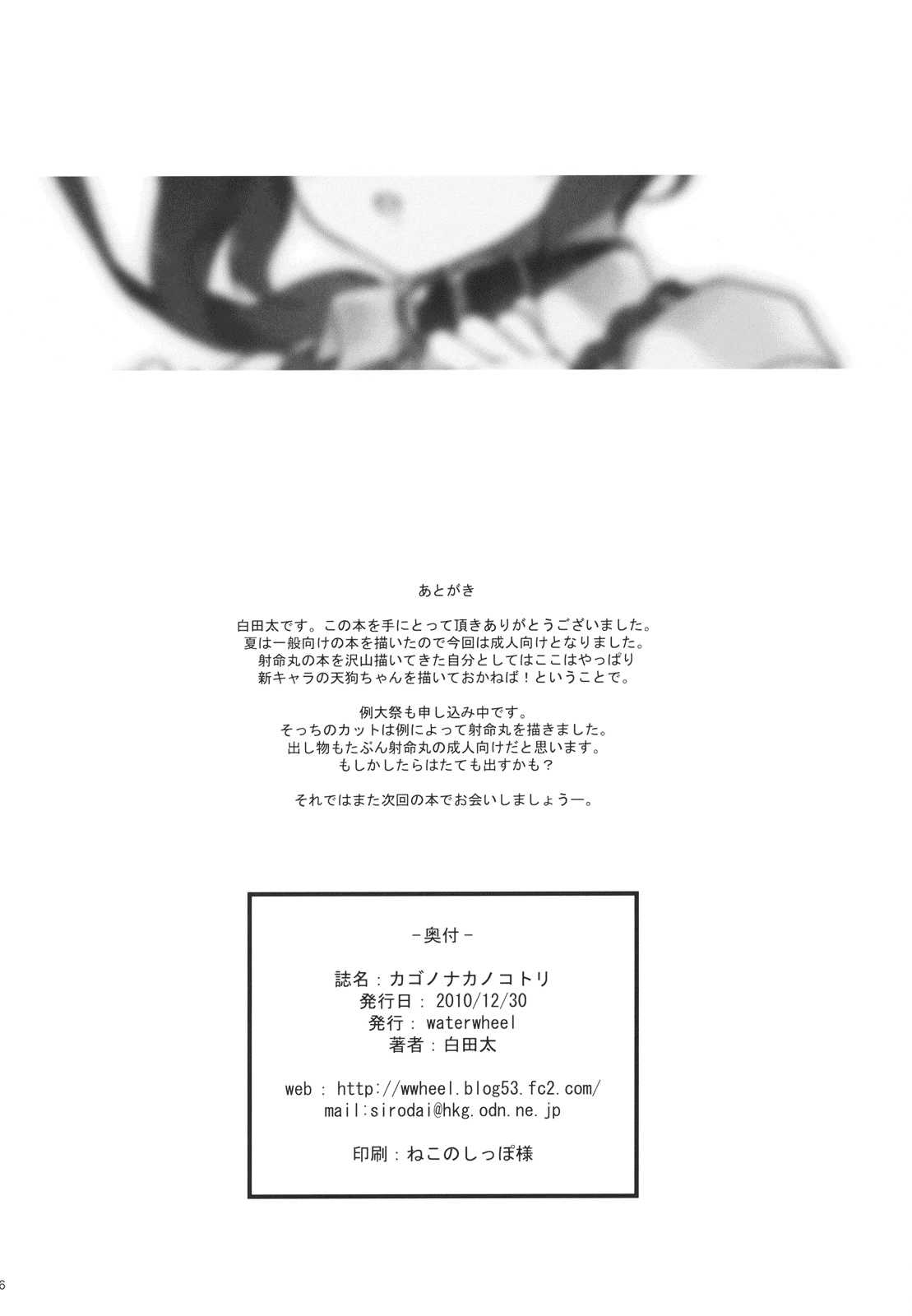 (C79) [waterwheel (Shirota Dai)] Kago no naka no kotori (Touhou Project) [English] (C79) [waterwheel (白田太)] カゴノナカノコトリ (東方Project) [英訳]