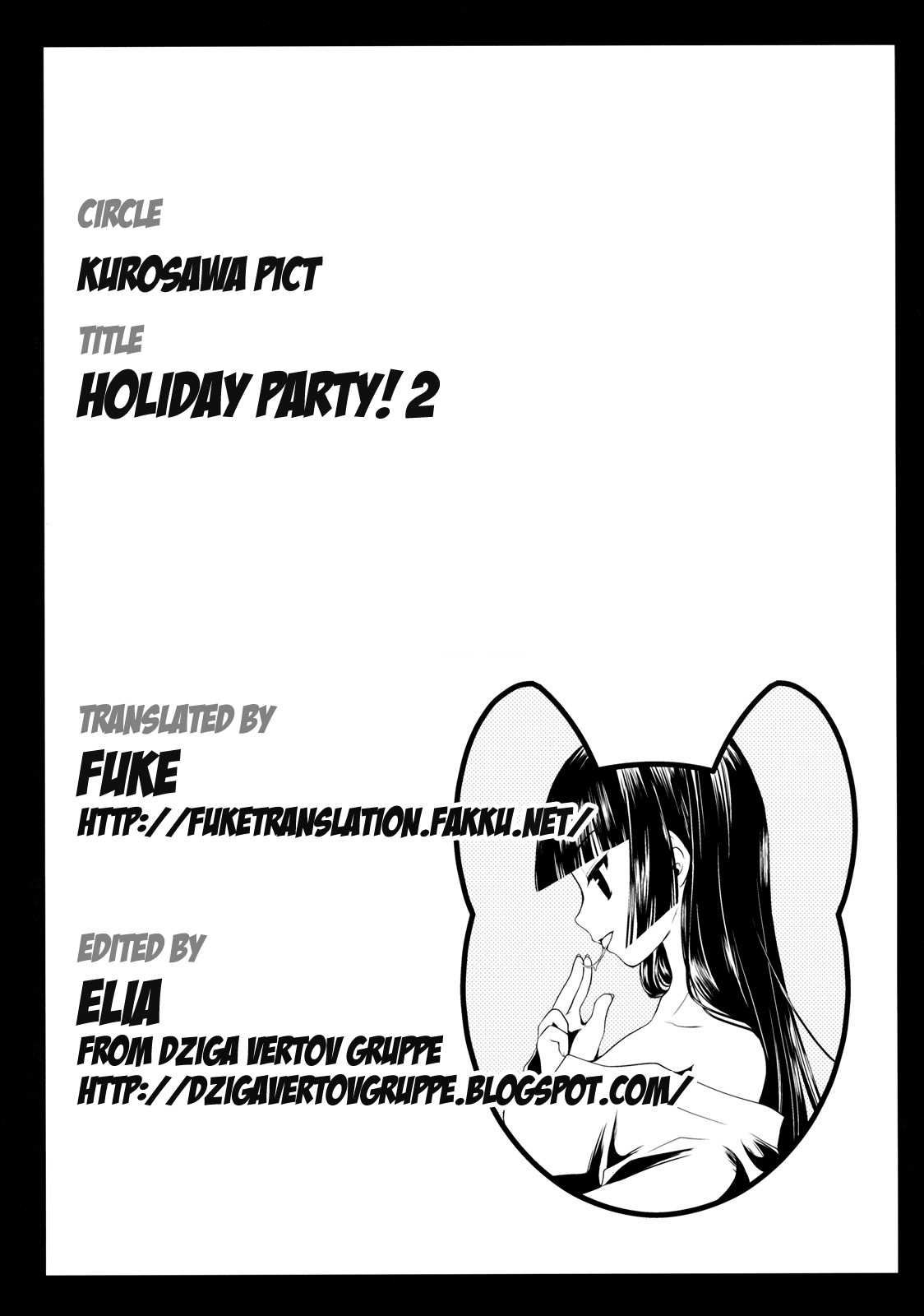 [Kurosawa pict (Kurosawa Kiyotaka)] Holiday Party! 2 [English] [FUKE] [黒澤pict (黒澤清崇)] Holiday Party! 2 [英訳]