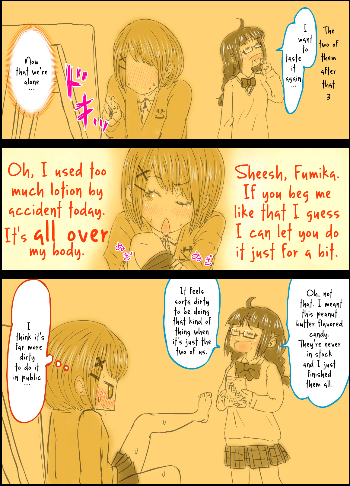 [Homura Hinase] Peanut Butter Lotion -After Days- [English] [Yuri-ism] [保村日生] Peanut Butter Lotion -After Days- [英訳]