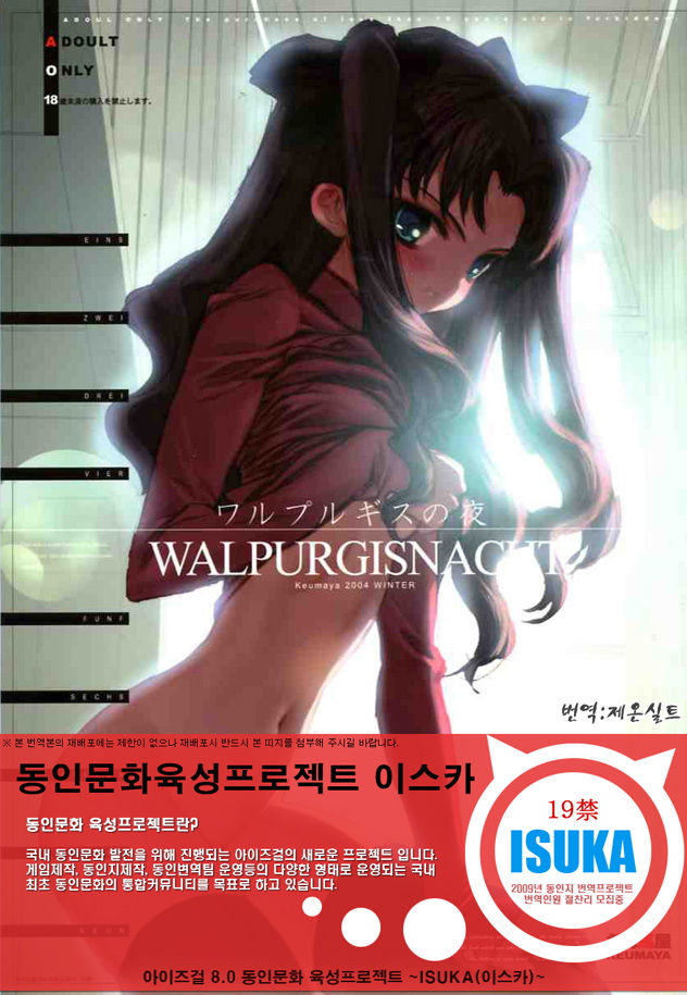 (C67) [Keumaya (Inoue Junichi)] Walpurgis no Yoru (Fate/stay night) [Korean] [ISUKA] (C67) [希有馬屋 (井上純弌)] ワルプルギスの夜 (Fate/stay night) [韓国翻訳]