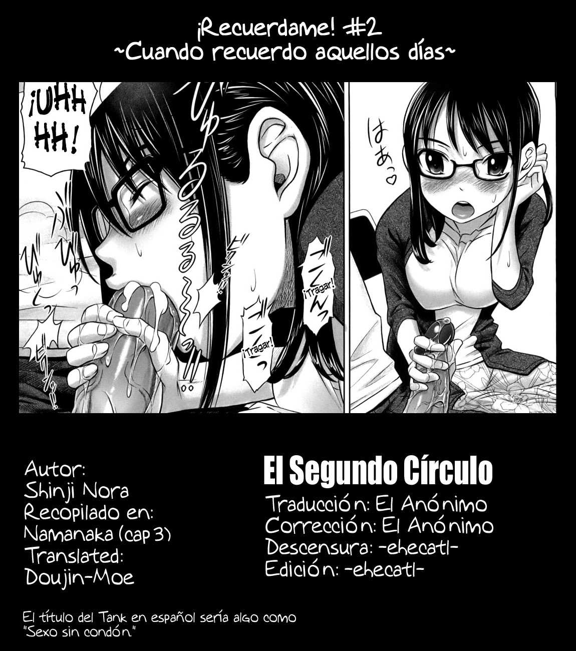 [Nora Shinji] Namanaka - No condom sex (Sexo Sin Condon)(Complete + Omake) [Uncensored][Spanish] [乃良紳二] ナマナカ。[スペイン翻訳]