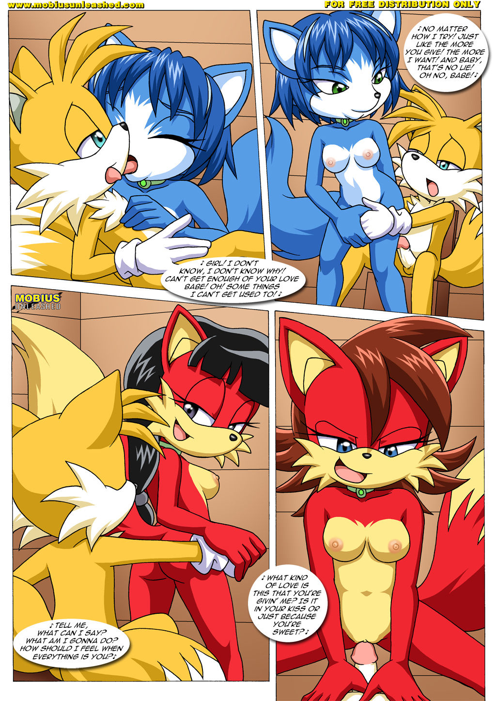 [Palcomix] FoXXXes (Sonic the Hedgehog, Star Fox) 