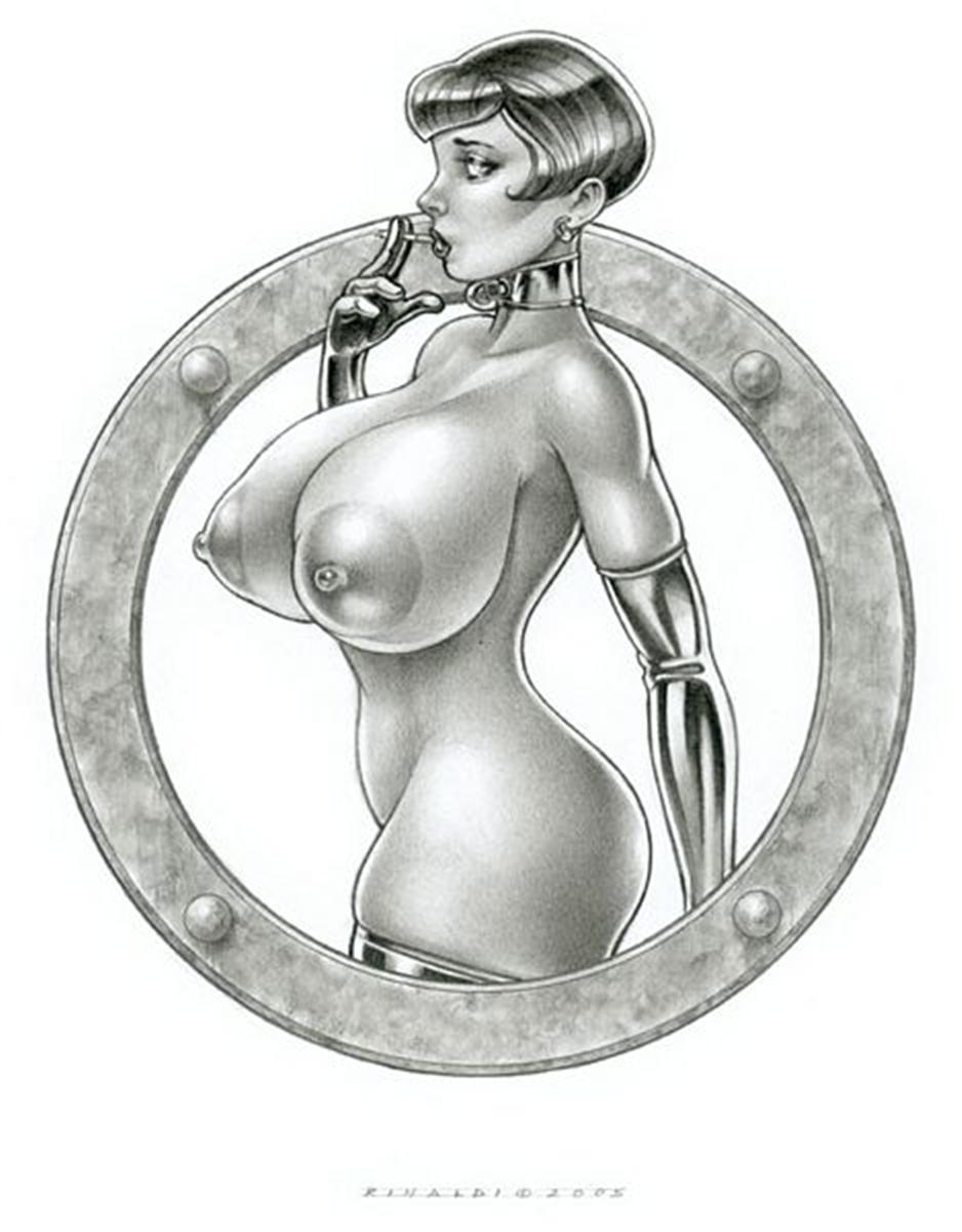 VICTOR RINALDI ART - Huge Tits drawings #6 