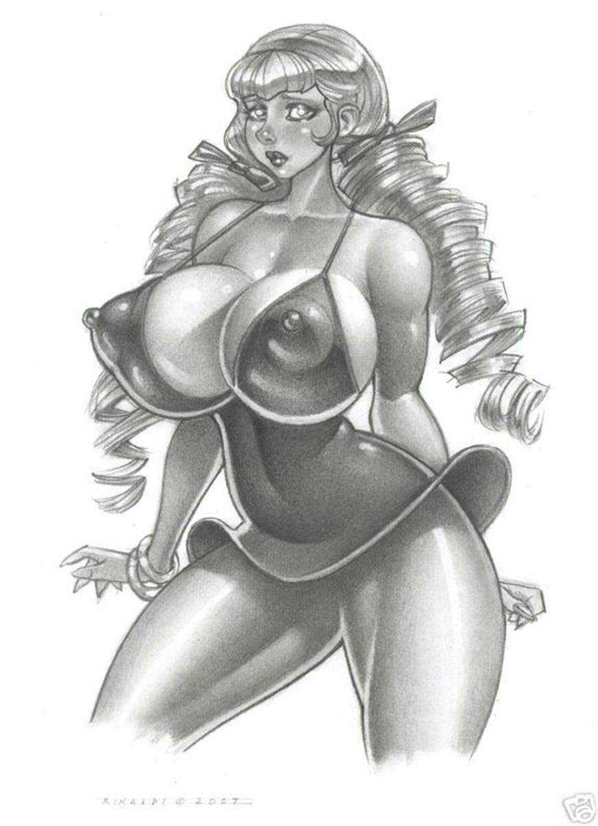 VICTOR RINALDI ART - Huge Tits drawings #18 